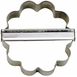 Städter Ausstecher Rosette Gewellt, Ausstechform, Plätzchenform, Keks, Plätzchen, Edelstahl, Ø 6 cm, 953032