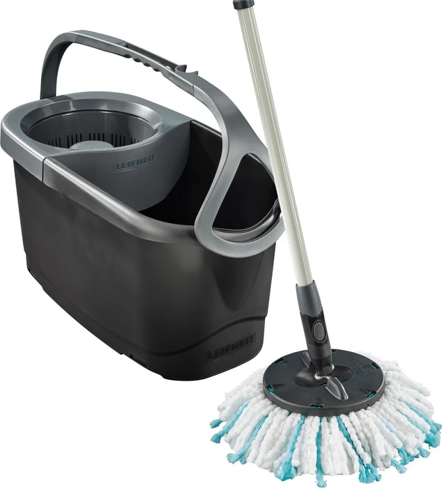 LEIFHEIT Set Clean Twist Disc Mop Ergo Black