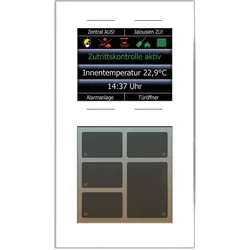 Issendorff ISSENDOR LCN - GT10DW Glas-Tastenfeld, weiss, mit 10 Tasten, 6 LCNGT10DW, Schalter + Taster, Weiss