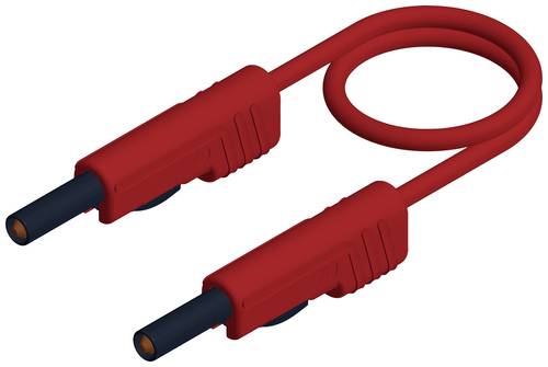 Hirschmann Test & Measurement MLB 200/1V rt Messleitung Lamellenstecker 4mm Lamellenstecker 4mm 2.00m Rot 1St.