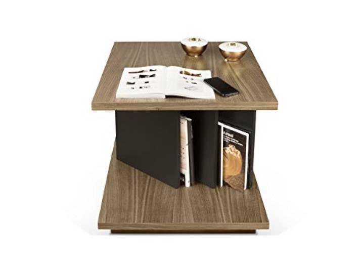 TemaHome Goa Beistelltisch, Holz, nussbaum/schwarz, 55 x 55 x 55 cm