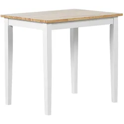 ESSTISCH Holz hellbraun/weiß 80/80 cm Battersby