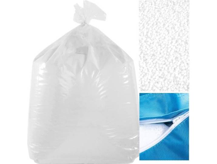 Pouf Géant BiG52 - LiveDeco® - Recharge Billes de Polystyrène - Blanc - Adulte