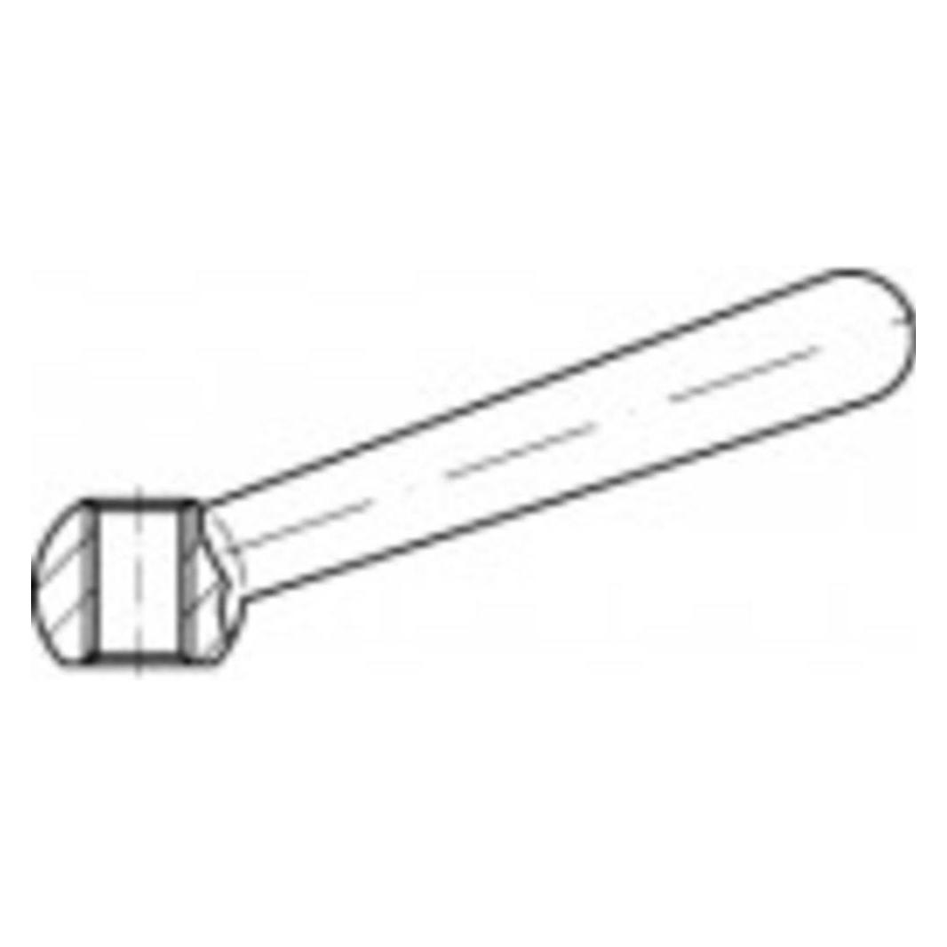 Toolcraft Kegelgriff Stahl TO-9978072 5 St. O (5 Stk.) (TO-9978072)