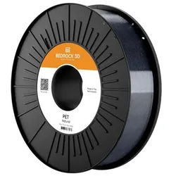 Bedrock 3D Pet-0301a250 PET Natural 1.75 mm 2.500 g Filament PET 1.75 mm 2500 g (PET, 1.75 mm, 2500 g), 3D Filament, Transparent
