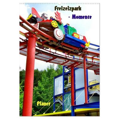 Freizeitparkmomente / Planer (Wandkalender 2027 DIN A2 hoch), CALVENDO Monatskalender