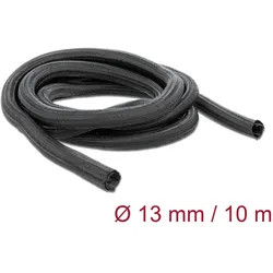 DELOCK Geflechtschlauch selbstschließend 10m x 13mm schwarz
