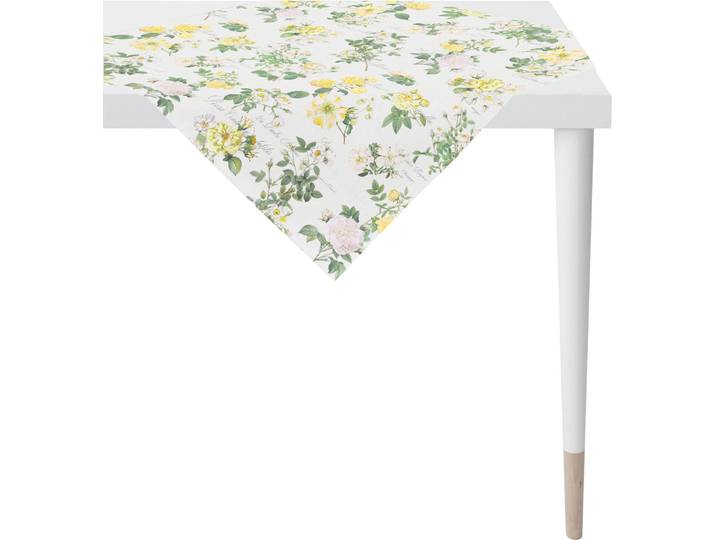 Mitteldecke APELT 6527 SUMMERTIME, Sommerdeko, Sommer , gelb, B:100cm L:100cm, Baumwolle, Polyester, Tischdecken, Mitteldecke, Digitaldruck