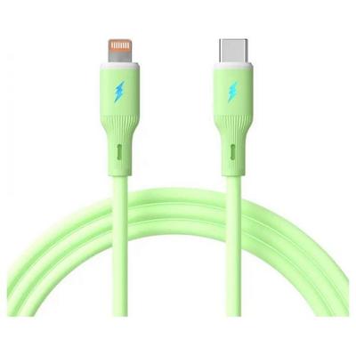 Akyga USB-Kabel USB-C® Stecker, Apple Lightning Stecker 1m Grün AK-USB-73
