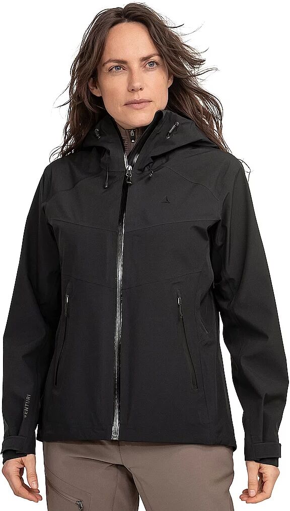 SCHÖFFEL Damen Wanderjacke Cascata 3L Hoodie schwarz   42 W