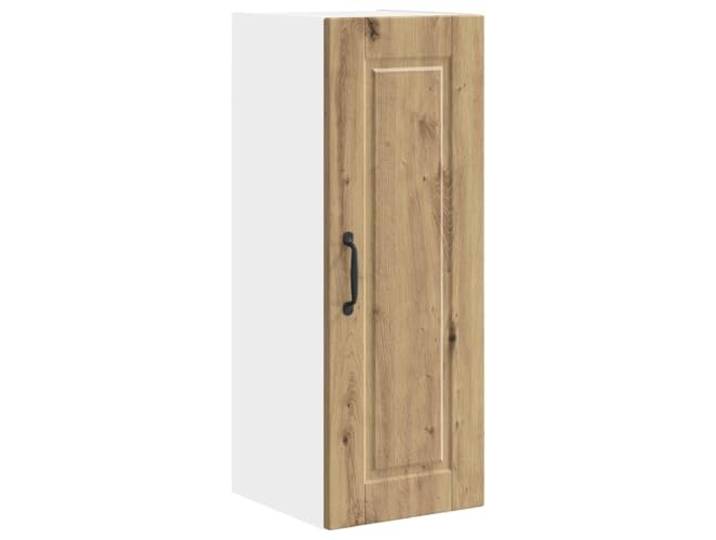 Porto Wandschrank, Eiche, 30 x 31 x 80 cm, Aufbewahrung für die Küche Holzfaserstoff, Eichen-Finish, Wandmontage, geräumige Regale, Verwendung im Innenbereich, moderne Küche