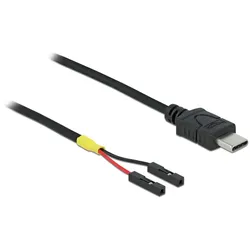 Delock Kabel USB Type-C™ Stecker > 2 x Pfostenbuchse einzeln Strom 20 cm