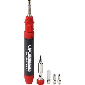 Rothenberger-Industrial Lötkolben 35120, Micropen-Set 1300, gasbetrieben, Temperatur 450 bis 600°C, 6-teilig