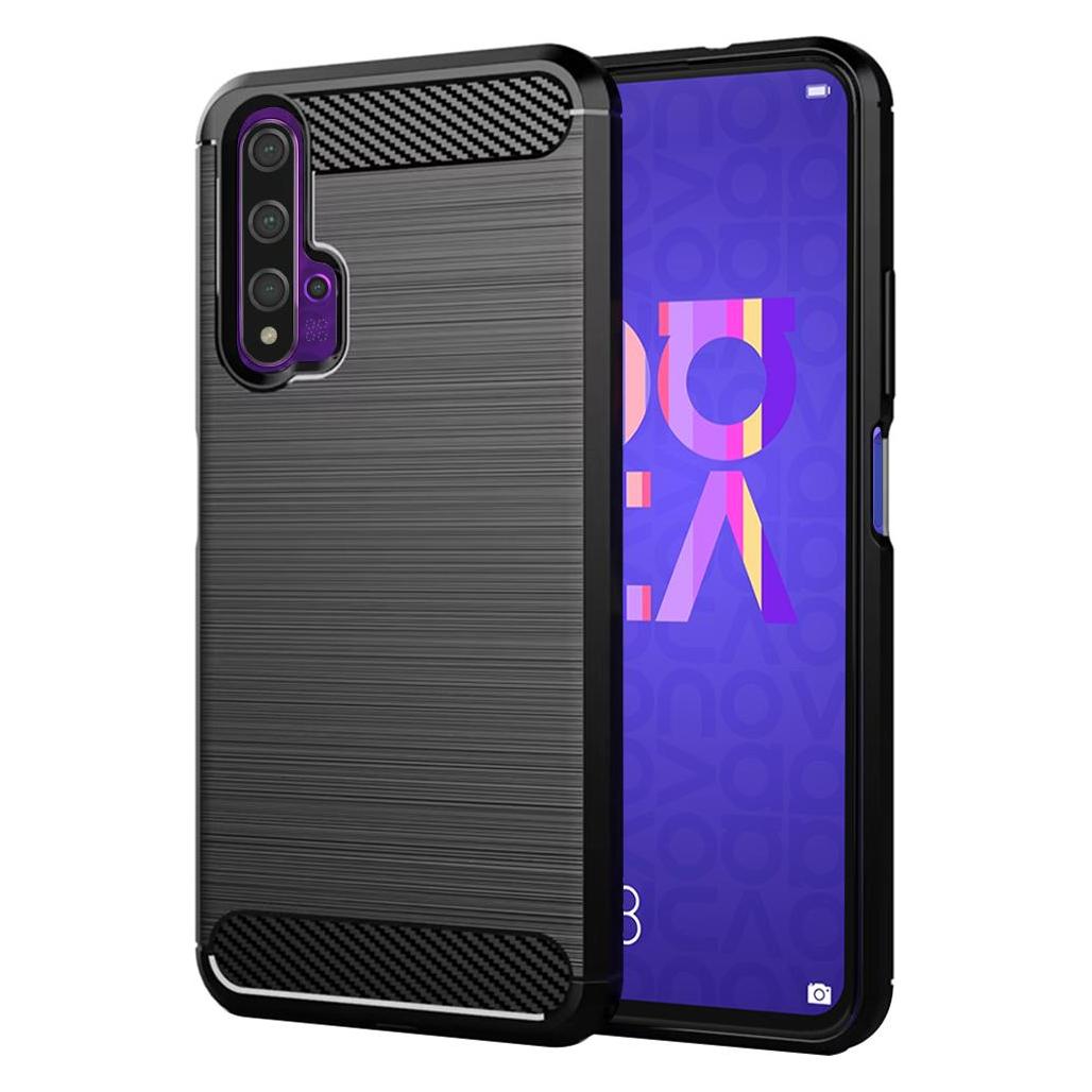 Techsuit - Carbon Silicone - Huawei nova 5T / Honor 20 - Black (Honor 20, Huawei Nova 5T) (56337840)