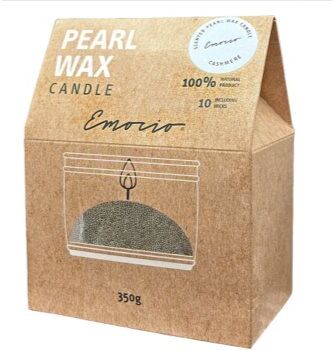 Emocio Pearl wax Cashmere Green vela perfumada 350 g. Pearl wax Cashmere Green