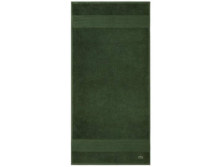 Handtuch LACOSTE LLECROCO , grün (vert), B:50cm L:100cm, Frottier, Obermaterial: 100% Baumwolle, Handtücher, Handtuch, mit Label-Applikationen