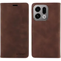 Cover-Discount OPPO Find X9 - Vintage Flip Case (Oppo Find X9), Smartphone Hülle, Braun