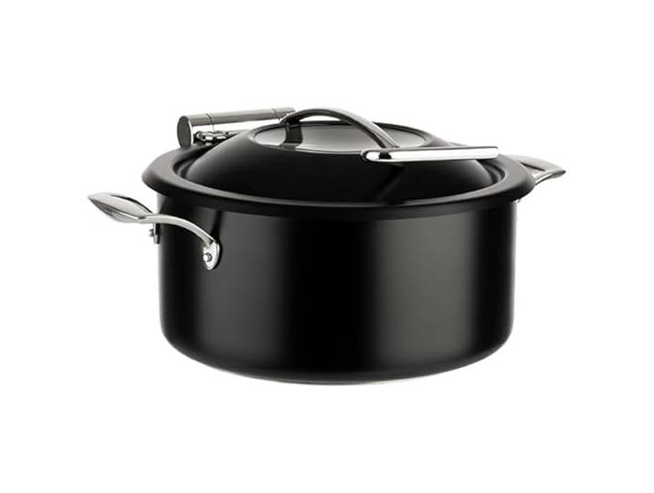 APS 12338 Chafing Dish, Höhe 17,5 cm18/8 Edelstahl, schwarz 4-TLG. SetØ 30,5 cm
