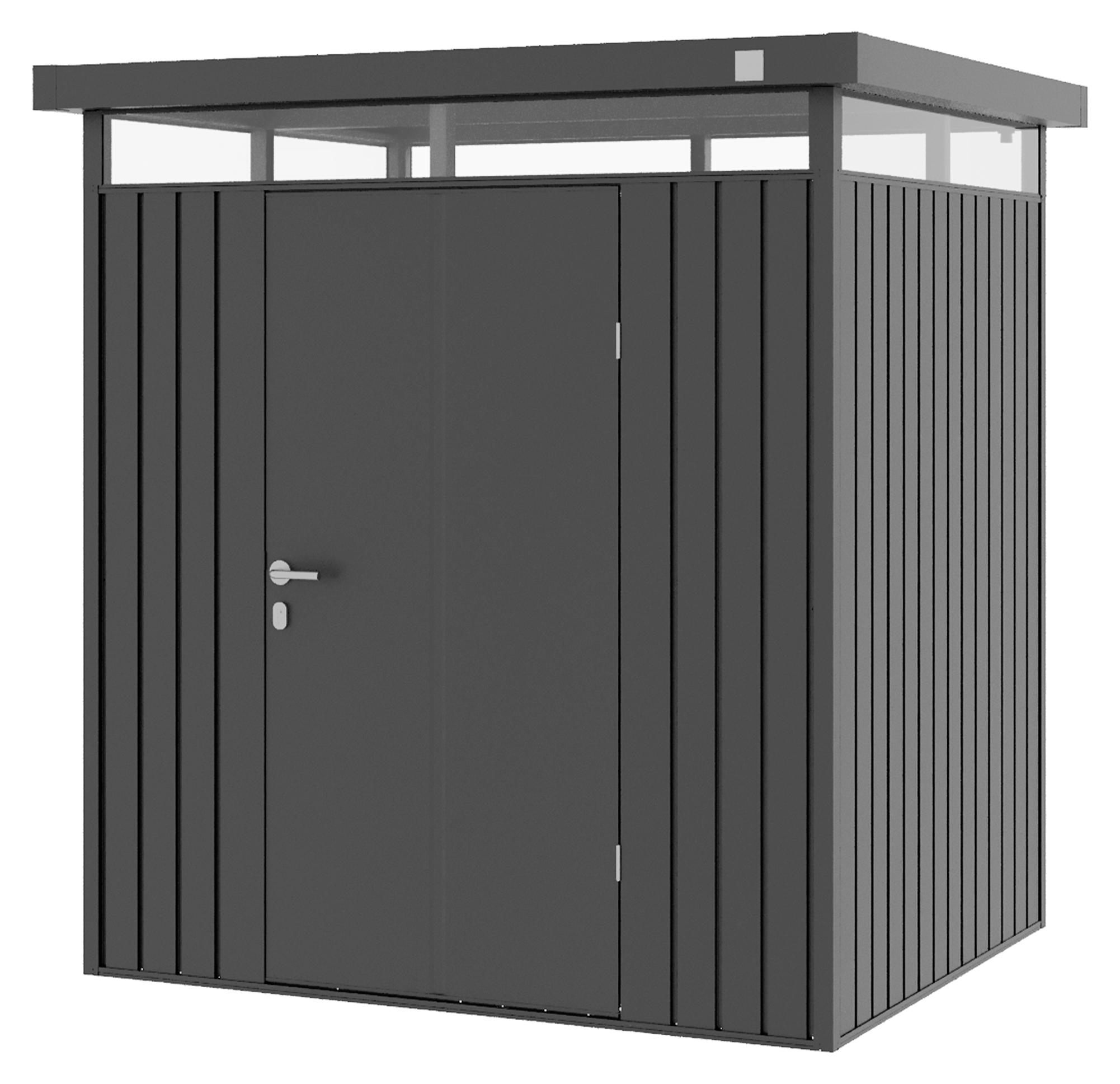 GFP Primeyard Gerätehaus Metall Gartenhaus 180x150x205 cm Geräteschuppen anthrazit