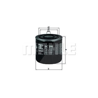 Mahle Ölfilter [Hersteller-Nr. OC290] für Renault, Opel