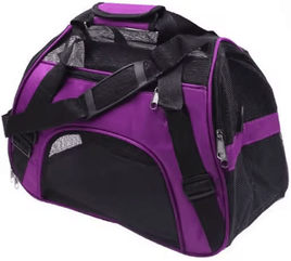 Inspire Picks TravelEase Foldable Pet Carrier Bag For Cats & Small Dogs purple m