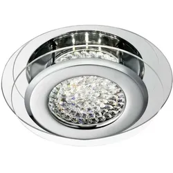 LED Decken Lampe Leuchte Chrom Flur Bade Schlaf Wohn Ess Zimmer Beleuchtung