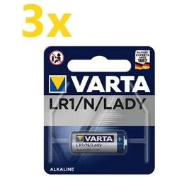 3x Varta Professional Electronics 4001 Lady Batterie 1er Blister