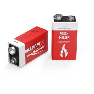 Ansmann E-Block 9 V Block-Batterie Lithium 9 V 1 St.