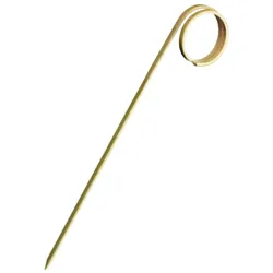 VEPATIM 200 Einweg Fingerfood-Spieße aus Bambus LOOP 110 mm stabil und splitterfrei