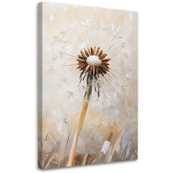 LEINWANDBILD Löwenzahnblüten Makro Baiser 60x90cm