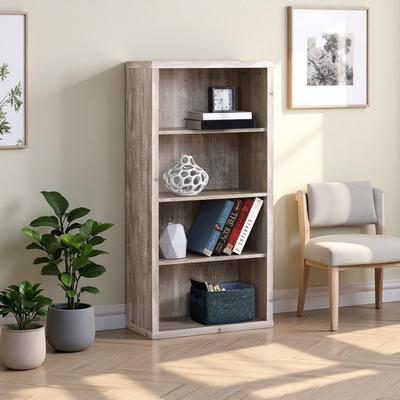 ZWYO HOSIMU 47.5in Laminate 5-Tier Etagere Bookshelf with 3 Adjustable Shelves