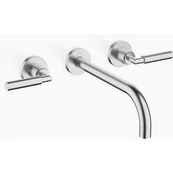 Dornbracht TARA Waschtisch-Wandbatterie ohne Ablaufgarnitur, Ausladung 240mm, 36717882-93, Farbe: Chrom gebürstet