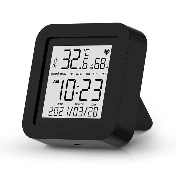 RobiCam PST-S09 Slimme afstandsbediening met infrarood, temperatuur- en vochtsensor, WiFi, Tuya Smart, zwart