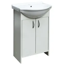 Multi Praxis Waschtisch mit Unterschrank 51,7x41,2 cm weiß SPAMELIA