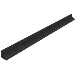 Flexible Rasenkante 36m mit Gummihammer - Schwarz