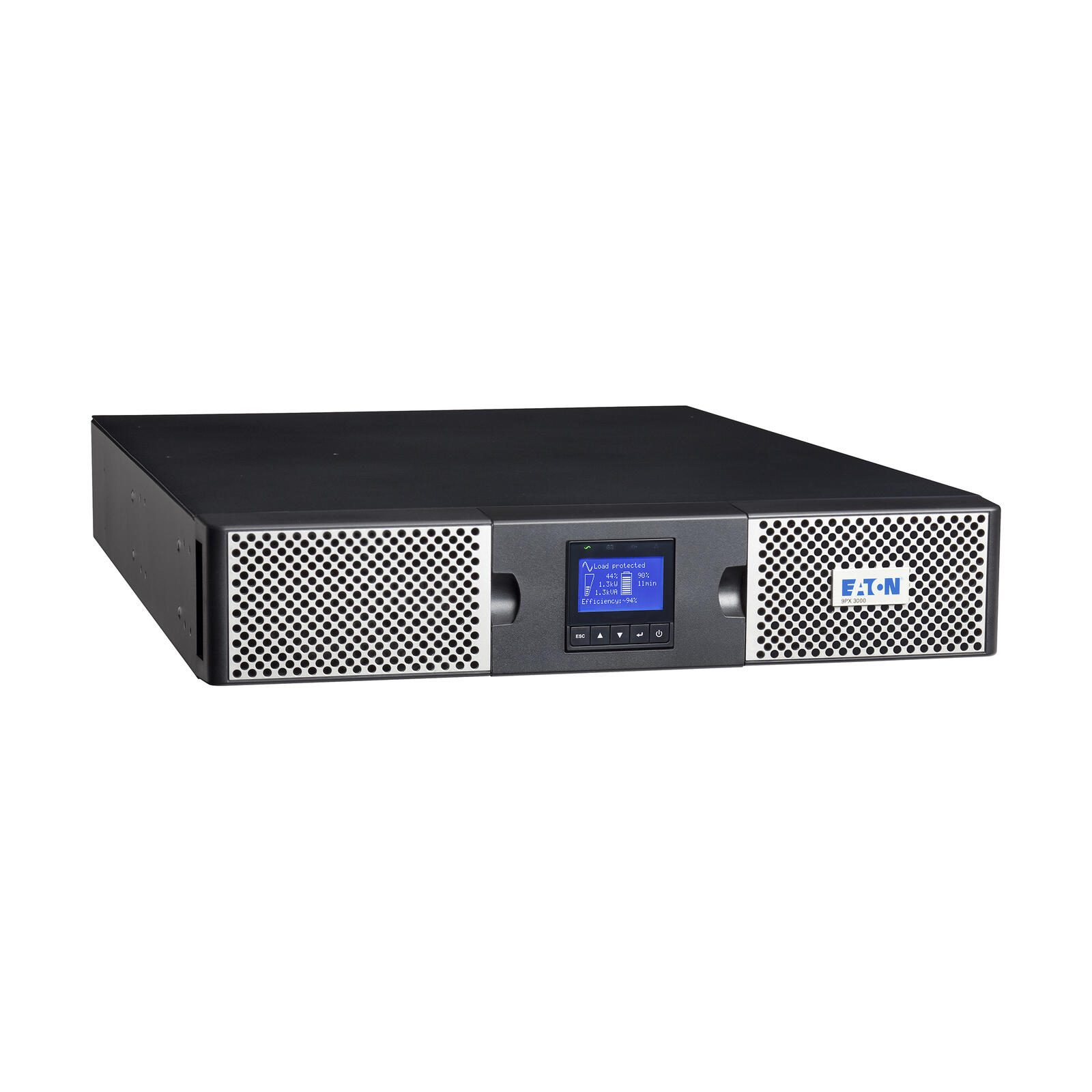 Eaton USV 9PX 3.000W 3.000VA C20-Eingang, 10-Ausgänge 2 HE 9PX3000IRT2U