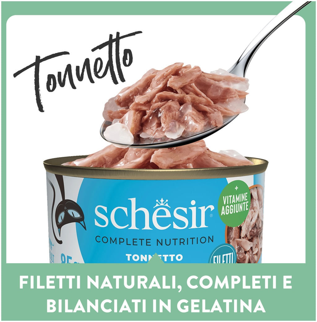 Schesir Cat Complete Nutrition Lattina Multipack 6x50G TONNO