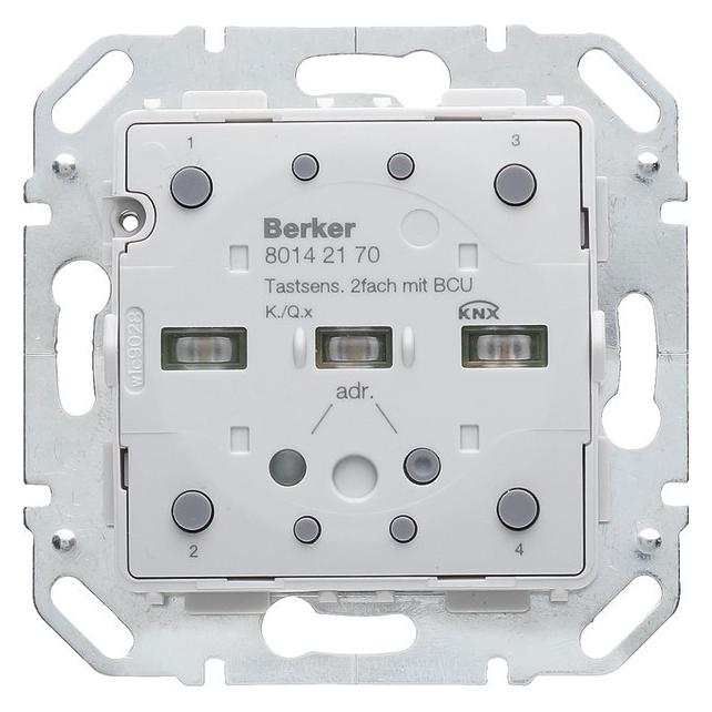 Berker Tastsensor-Modul 2fach 80142170 mit integriertem Busankoppler KNX K.1 (80142170)