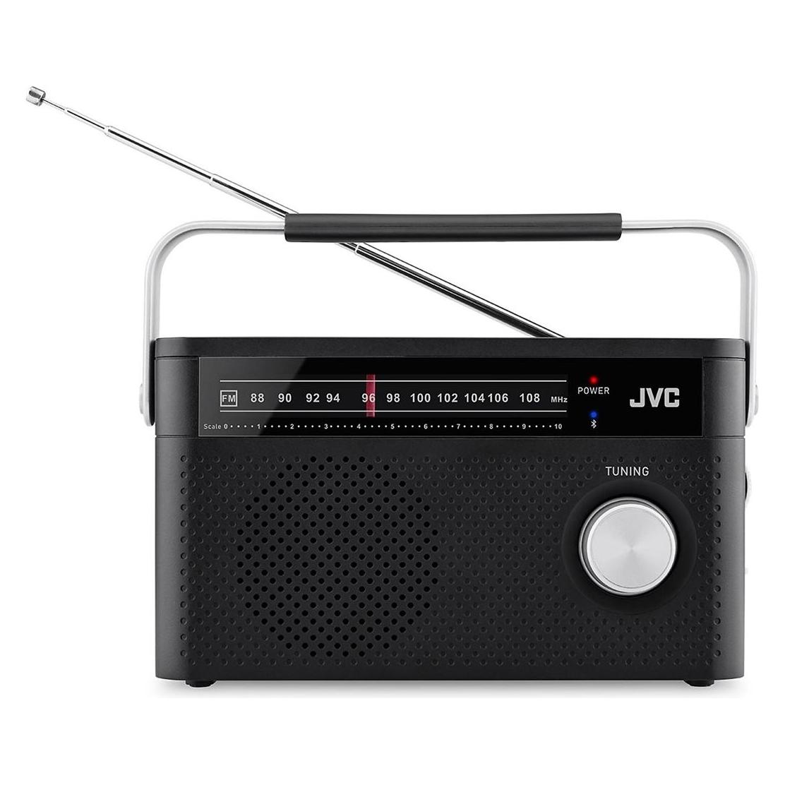 JVC Radio Mentor Przenośne radio RA-E315B czarny (FM, Bluetooth) (RA-E315B)