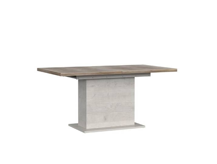 Newroom Esstisch Pinie Weiß 160 cm, Esstisch Pinie Weiß Modern Ausziehbar Tisch Esszimmer