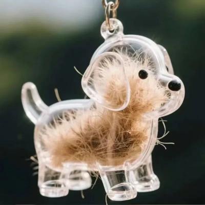 Uplift Treasures Cute Pet Hair Storage Keychain Pendant Set 7