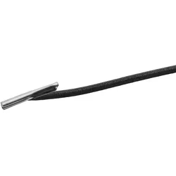 100 Gummizugschnüre mit 2 Splinten schwarz | 340 mm, Kunststoff, Kautschuk