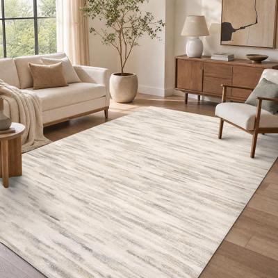 Garvee Abstract Stripes Washable Area Rug