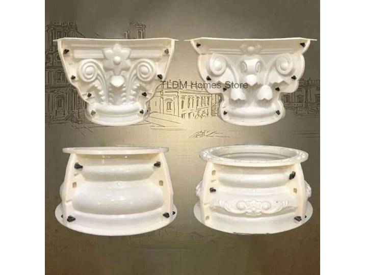 Moule de colonne en plastique de ciment romain, bricolage, bâtiments de jardin domestique pour fermeture carrée cylindrique, moules décoratifs de balcon européen