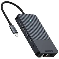Rapoo UCM-2004 Schnittstellenkarte/Adapter HDMI, RJ-45, USB 3.2 Gen 1 (3.1 Gen 1), USB Typ-C