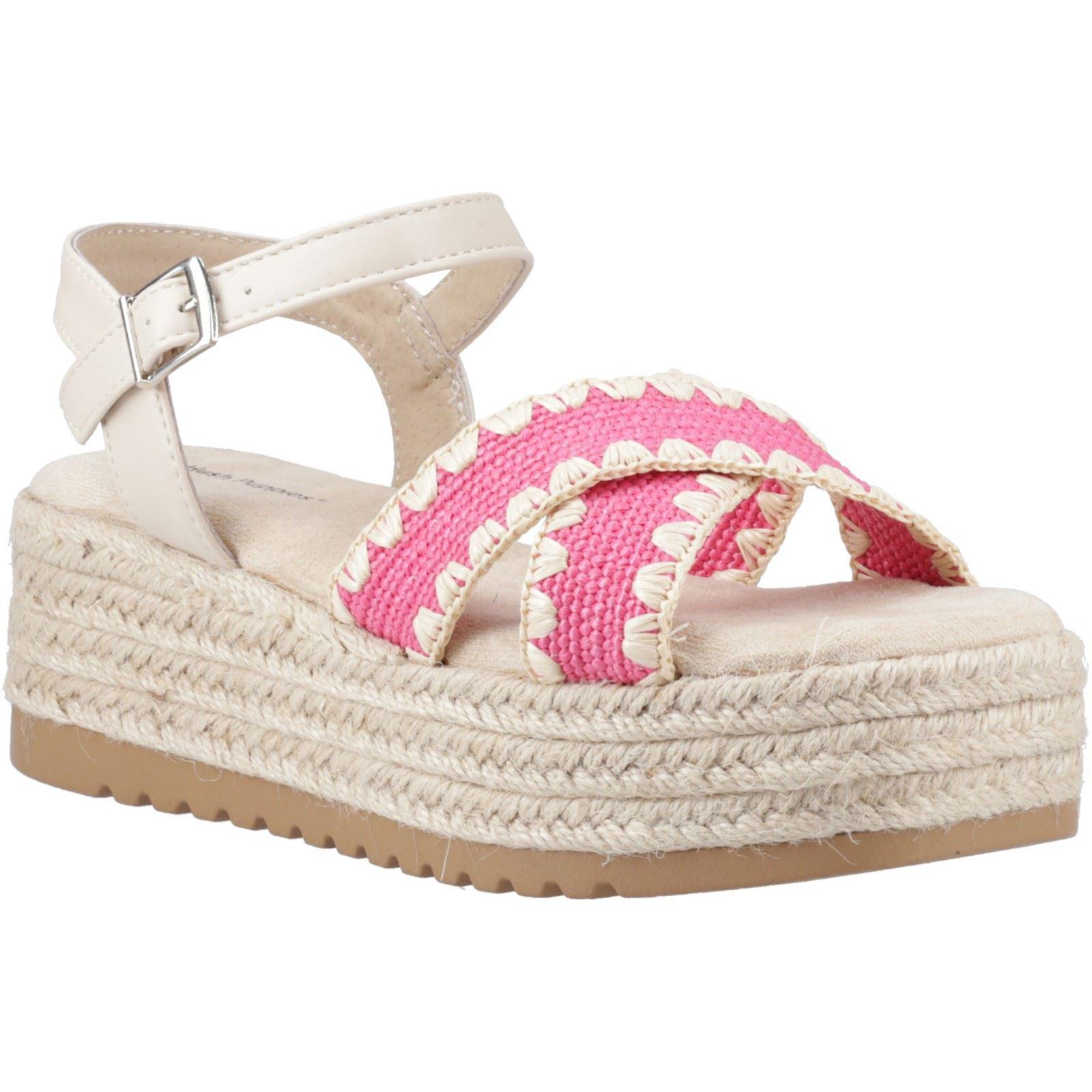 Hush Puppies Jemma Espadrille Polyurethan Damen Fuchsia Sandalen