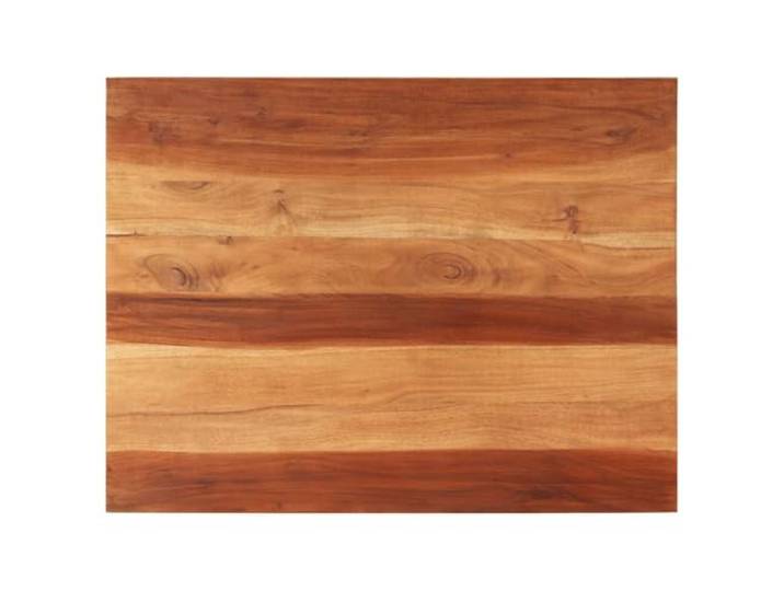 PTUGUOF Akazienholz Tischplatte 70x90 cm Massivholz, 15-16 mm Dicke, Rustikaler Look, Für Esszimmer, Restaurant, Café
