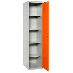 SimonRack Aktenschrank, Mehrzweckschrank, Stahl-Aufbewahrungsschrank, 4 Ebenen, Schloss - Simonlocker