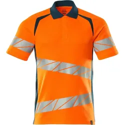 Warnschutz Polo-Shirt "ACCELERATE SAFE" UV-Schutz - M - orange/dunkelpetroleum