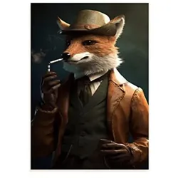 POSTER Fuchs Illustration A4 Rahmenlos
